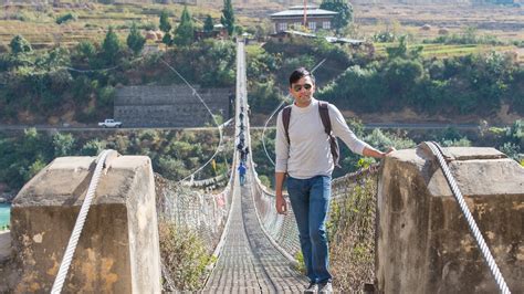 Punakha Suspension Bridge - Truly thrilling and massive