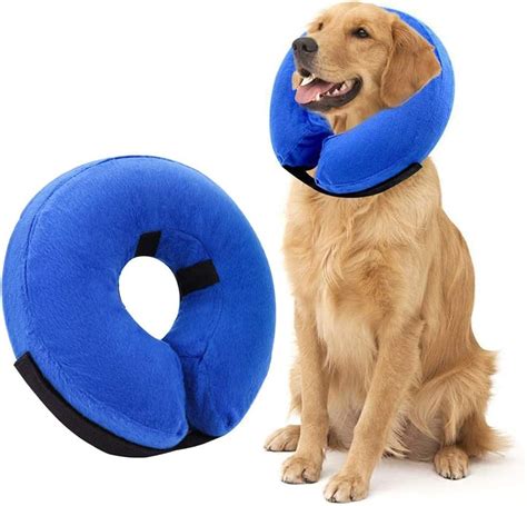 Protective Inflatable Collar for Dogs and Cats Soft Pet Recovery with ...