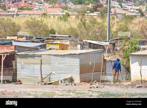 Buildings in informal settlements hidden in the eastern part of pretoria in south africa ...