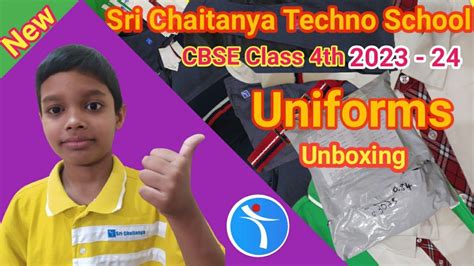 Sri Chaitanya Techno School CBSE,Bangalore Class 4(Boys) School Uniforms 2023-24 - YouTube