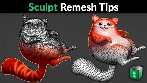 Blender Secrets - Voxel and Quad Remesh in Sculpt Mode (check captions ...