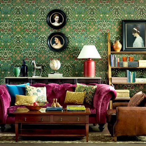 A Gallery of ‘New Traditional’ Wallpaper | Victorian living room ...