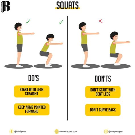 THE DO'S AND DON'TS OF PROPER SQUAT FORM | How to do squats, Squat ...