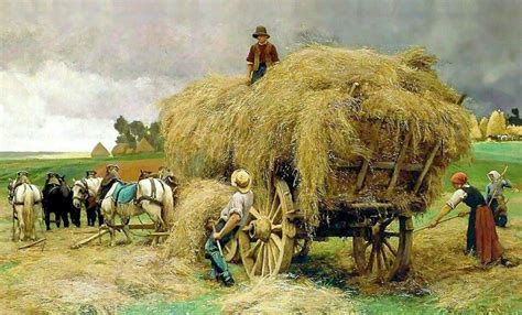 Julien Dupre(1851-1910)-REALİSM-(Autumn Harvest) | Farm art, Painting, Farm paintings