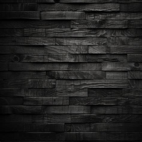 Premium AI Image | A black wood wall with a wooden wall that has a light on it.