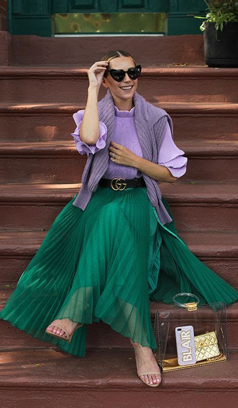 Purple and green Outfit | Dresses Images 2022