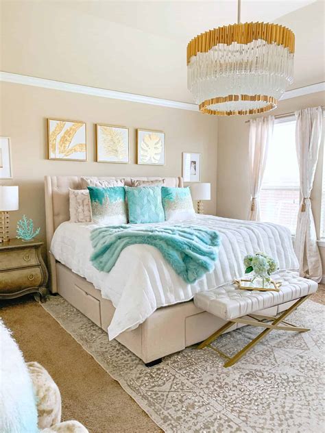 Coastal Glam Bedroom Ideas - Home Decor | Taryn Newton