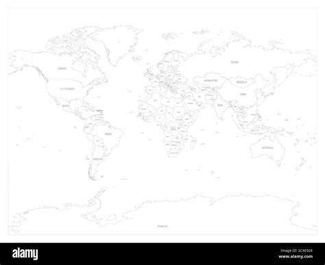 Blank World Map With Countries