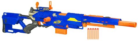 Nerf N-Strike Longstrike CS-6 Dart Blaster Kids Fun Rifle Toy Shooting ...