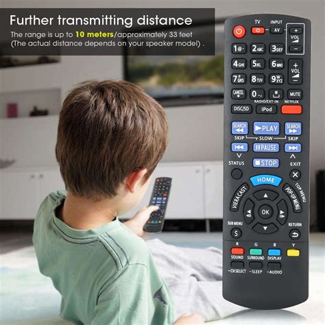 Television Remote Controller, N2QAYB000629 Universal Black TV Remote ...