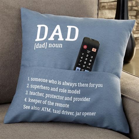 Dad Personalized Pocket Pillow, Father's Day Gifts, Gifts for Him | Unique gifts for dad, Dad ...