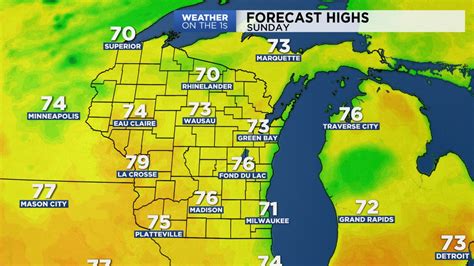 Wisconsin Sunday Forecast