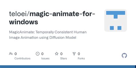 GitHub - teloei/magic-animate-for-windows: MagicAnimate: Temporally Consistent Human Image ...