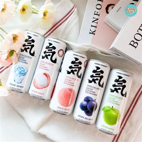 Genki forest Sparkling water กลิ่นผลไม้ อร่อย สดชื่น ไม่มีน้ำตาล 0แคล ...