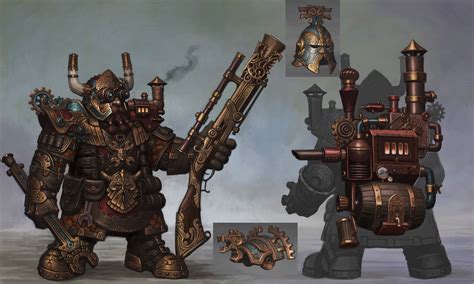 Dwarven Engineer, Chris Dien | Fantasy character design, Fantasy dwarf, Warhammer fantasy battle