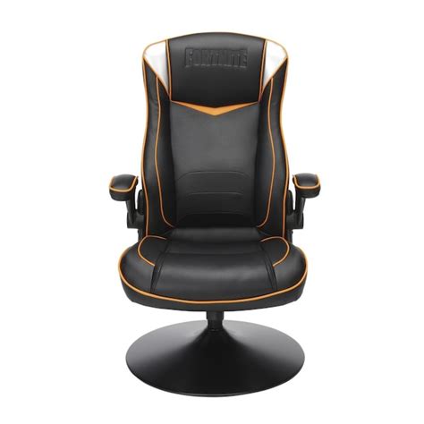 RESPAWN Fortnite Black Traditional Swivel Faux Leather Gaming Chair at ...