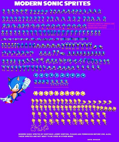 Modern sonic sprites – Artofit