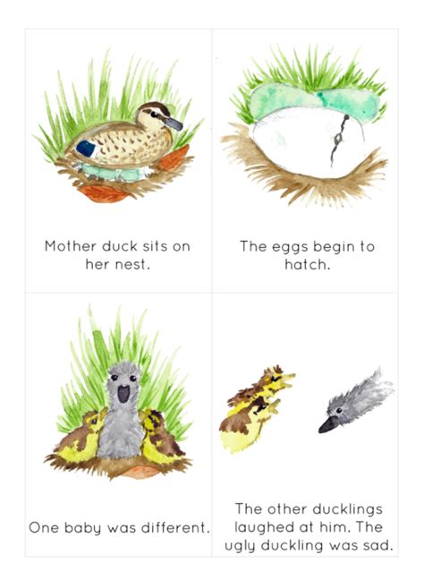 Ugly Duckling Cards For Beginners/Kids by Teach Simple