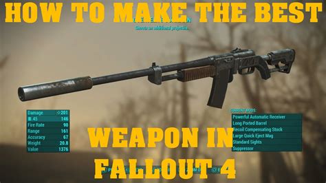 FALLOUT 4 - How To Make The Best Weapon In The Game - YouTube