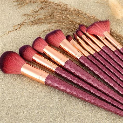 ISHOWTIENDA 10Pcs Professional Cosmetic Makeup Brushes Set Eyeshadow ...