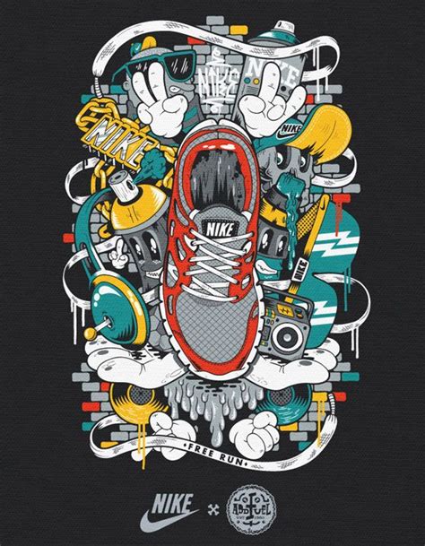 Nike T-Shirt Graphics | Doodle art, Graphic design illustration, Graffiti art