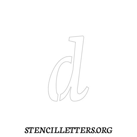 2 Inch Free Printable Individual 146 Cursive Lowercase Letter Stencils ...