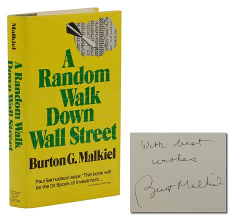 A Random Walk Down Wall Street | Burton G. Malkiel | First Edition