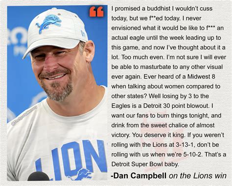 Dan Campbell discusses the Lions huge win over the Eagles on Sunday to ...