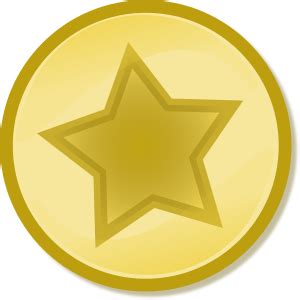 Clipart - Yellow circled star