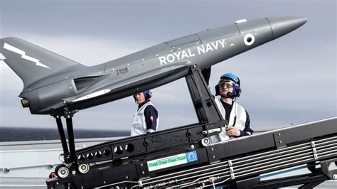 Watch: HMS Prince Of Wales' Amazing First Jet Drone Launch From Aircraft Carrier