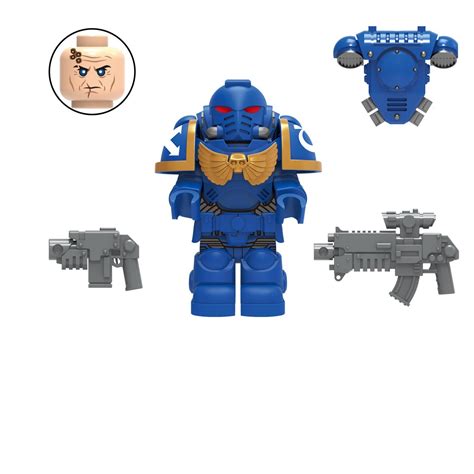 Ultramarines Minifigures Compatible Lego Space Marines Minifigure