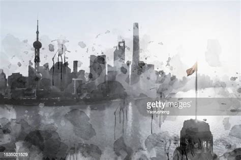 57 Shanghai Skyline Drawing Stock Photos, High-Res Pictures, and Images ...