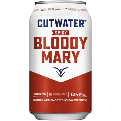 Cutwater Spirits Spicy Bloody Mary, 12 fl. oz. Can, 10% ABV - Walmart ...