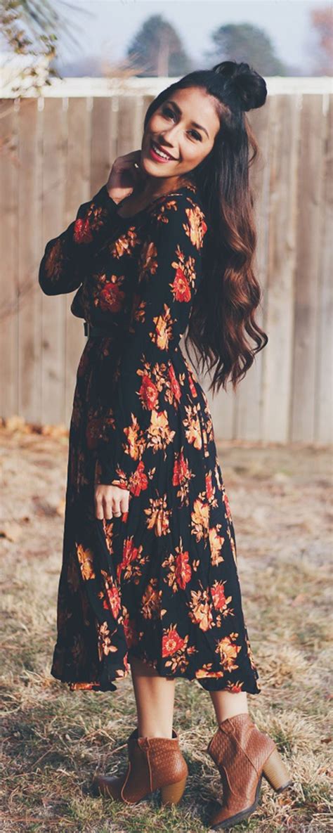 Beautiful floral midi dresses that inspire (5) - Fashionetter | Fashion, Style, Cute dresses