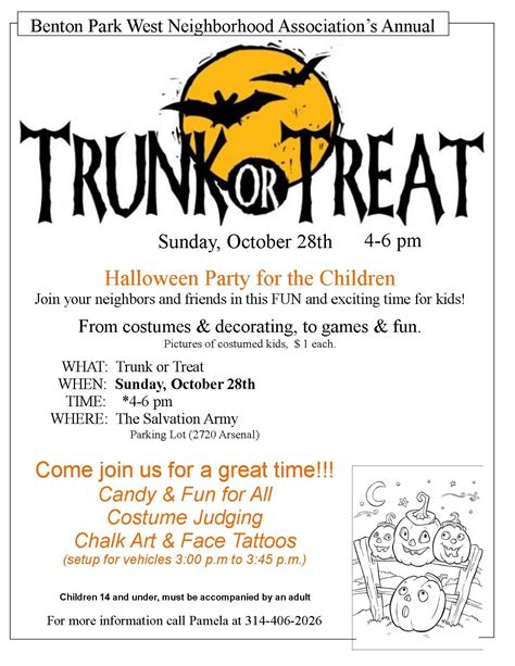 Trunk or Treat (Flyer Layout Idea) | FRG Festivities | Pinterest | Flyer layout, Halloween ideas ...