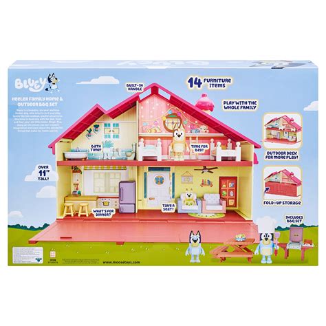 Bluey Mega Bundle Home, BBQ Playset, and 4 Figures | Amazon Exclusive ...