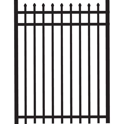 TuffBilt Cascade 4 ft. x 5 ft. Heavy-Duty Black Aluminum Straight Pre ...