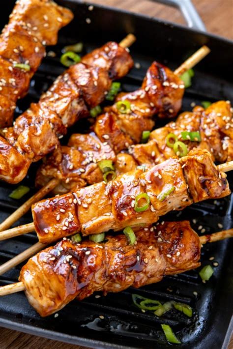 LOW SYN YAKITORI CHICKEN SKEWERS GRILL - 1001 Cooking