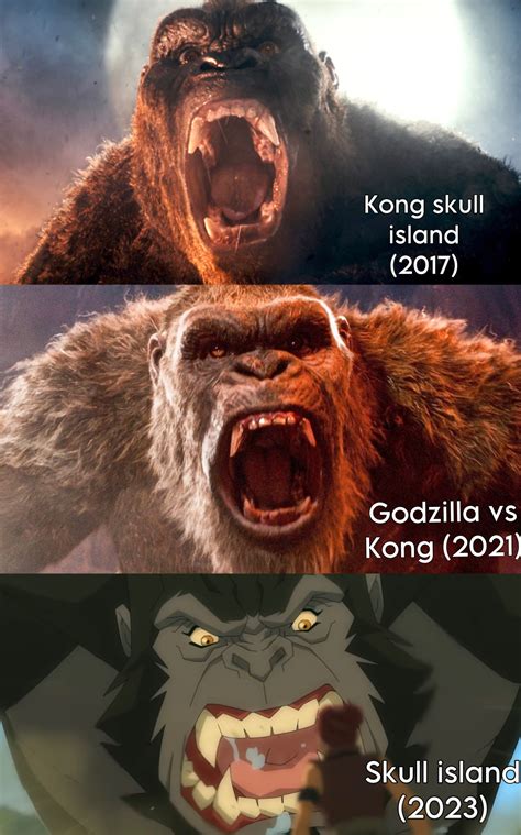 Evolution of monsterverse kong | Godzilla vs. Kong | Know Your Meme