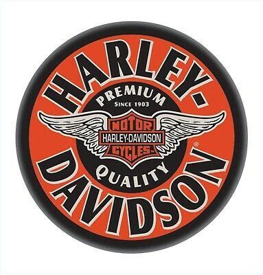 Harley Davidson Vintage Style Decal, Sticker 4" Diameter 3M Free ...