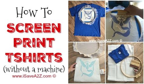 How to Screen Print Tshirts without a Machine - iSaveA2Z.com