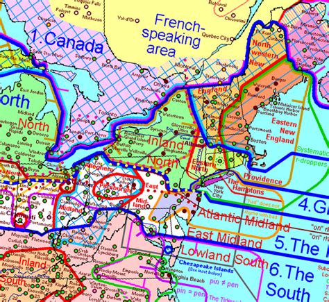 An Interactive Map of North American English Dialects | Interactive map, Map, American english