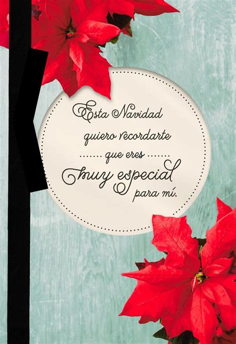 Poinsettias Spanish-Language Christmas Card | Imagenes de feliz navidad ...