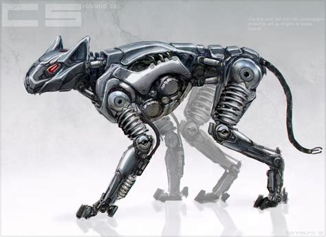 Cat drone for a rigger concept #Robotsanime | Robot animal, Robots concept, Robot cat