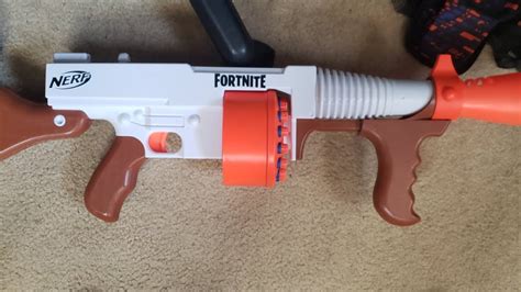 (REVIEW) Nerf fortnite drum gun | 15 round springer for fortnite fans - YouTube