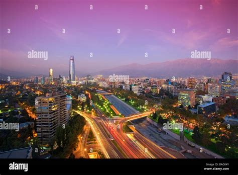 Santiago, Chile skyline Stock Photo - Alamy