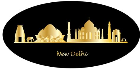 Delhi Skyline PNG Transparent Images Free Download | Vector Files | Pngtree