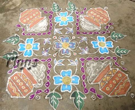 Pongal Kolam | Vinns Kolam