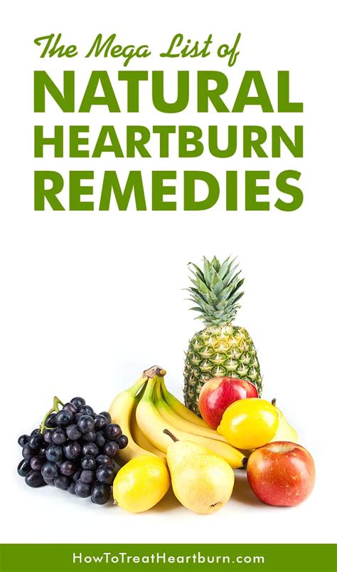 Mega List of Natural Heartburn Remedies - How to Treat Heartburn