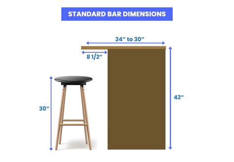 Bar Dimensions Layout Size Guide Designing Idea